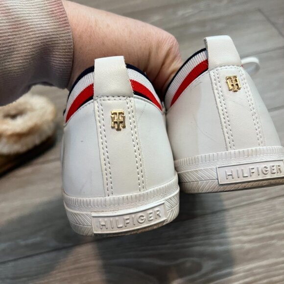 Tommy Hilfiger Lace Up Sneakers Low Top White Size 11 - Picture 8 of 8